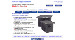 Desktop Screenshot of greasetrapsales.com